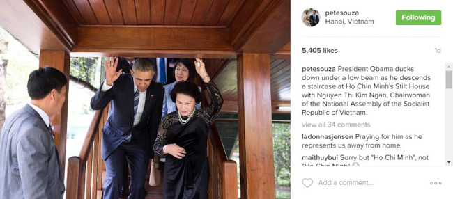 Xem lại những khoảnh khắc ở Việt Nam của Tổng thống Mỹ Obama tr&ecirc;n Instagram - Ảnh 6.