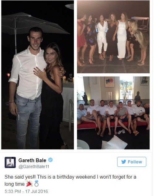 Gareth Bale tổ chức đám cưới ở Mỹ để bố vợ tù tội được chung vui - Ảnh 1.