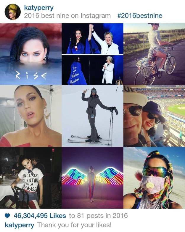 Những người nổi tiếng nhận được lượng like gây choáng trên Instagram trong năm qua - Ảnh 35.
