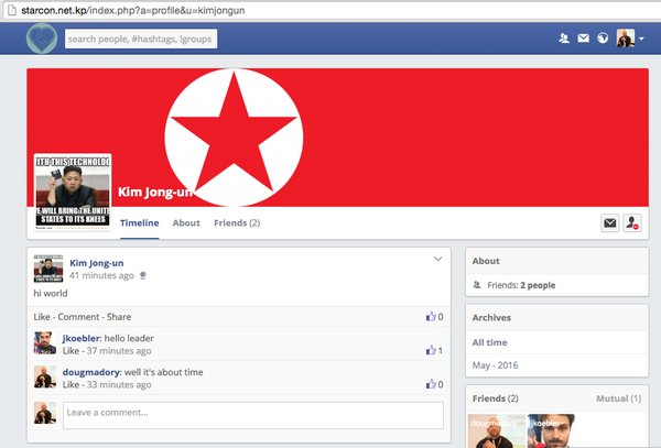 Vừa ra mắt được 3 ngày, mạng xã hội nhái Facebook của Triều Tiên đã bị hack - Ảnh 1.