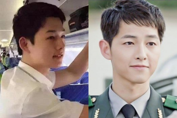 Chàng tiếp viên hàng không giống hệt... Song Joong Ki đang khiến chị em xôn xao  - Ảnh 3.