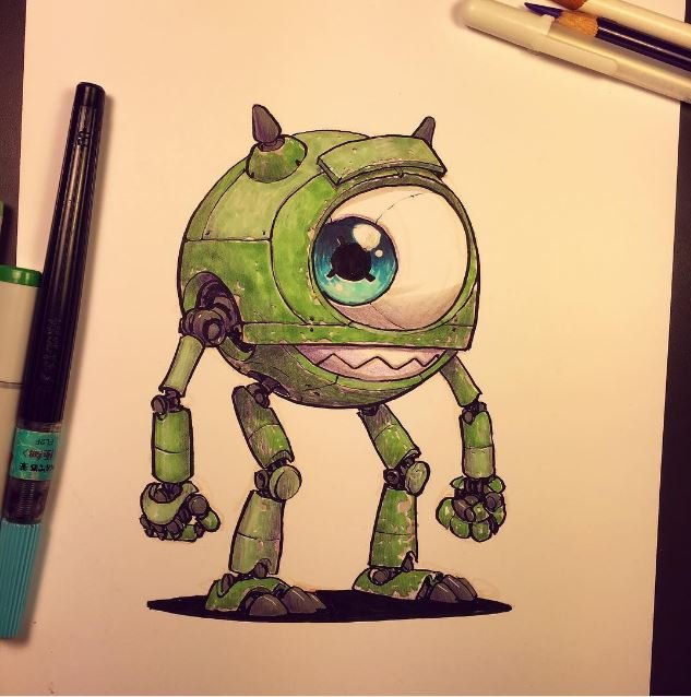 Chán gu dễ thương, họa sĩ tài ba biến tất cả nhân vật Disney thành... robot - Ảnh 10.