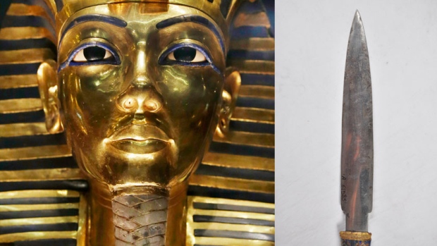 Phát hiện dao găm có nguồn gốc bên ngoài Trái đất trong mộ Pharaoh Tutankhamun - Ảnh 1.