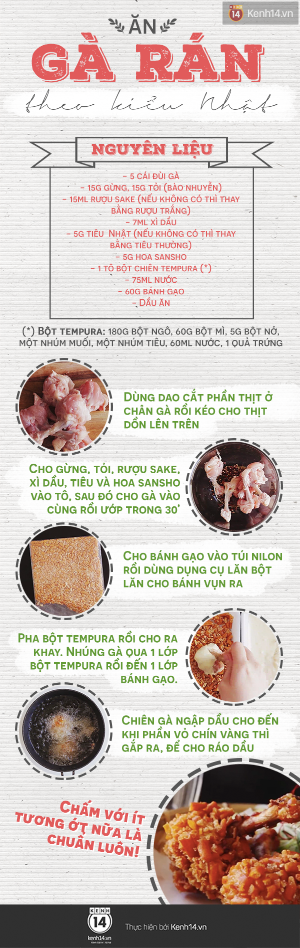 Cách rán gà kiểu Nhật không bao giờ lo bị sống - Ảnh 2.