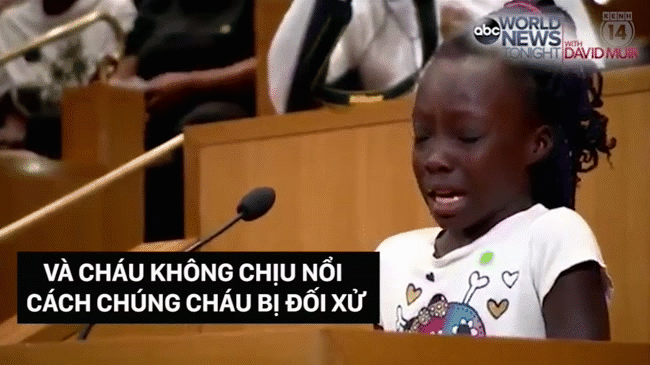 Bài phát biểu của bé gái da màu 9 tuổi gây chấn động trên toàn nước Mỹ - Ảnh 2.