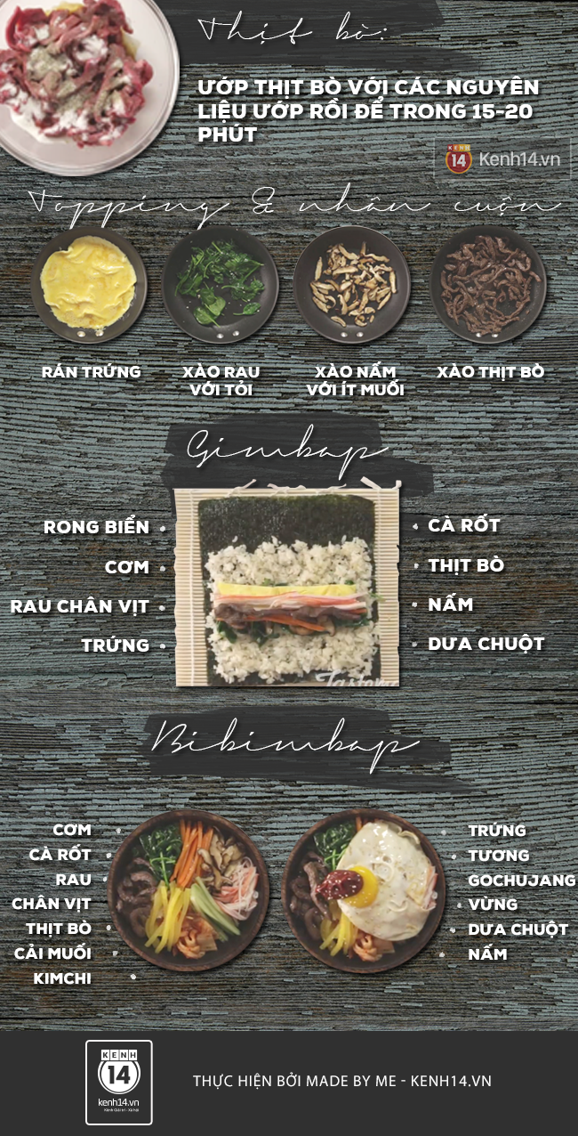 Vừa kimbap vừa cơm bibimbap chỉ trong 1 công thức - Ảnh 3.