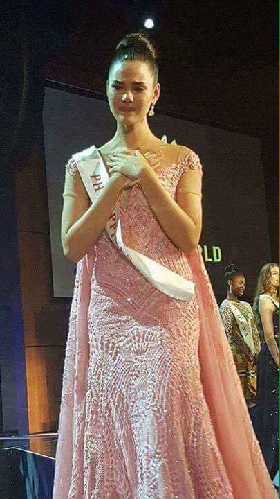 Hoa hậu Philippines bật khóc sau khi thua cuộc tại Miss World 2016 - Ảnh 1.