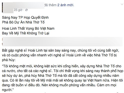NSƯT Ho&agrave;i Linh b&aacute;c bỏ tin đồn bị dỡ bỏ đền thờ Tổ - Ảnh 1.