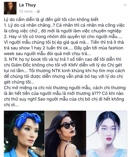 Phản hồi của phía Vietnam International Fashion Week có trở nên vô nghĩa khi để lộ email cấm diễn này? - Ảnh 4.