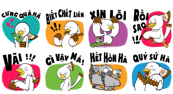 Hết cả hồn với bộ sticker toàn tiếng Việt vừa có trên Facebook - Ảnh 3.