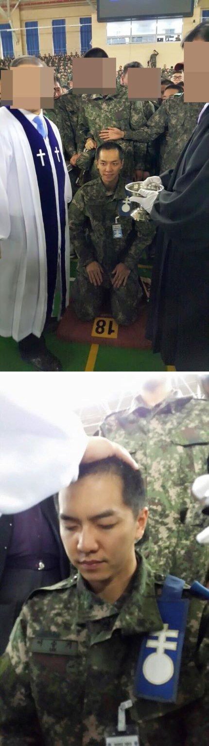 Lee Seung Gi lộ mái đầu hói trong quân ngũ - Ảnh 1.