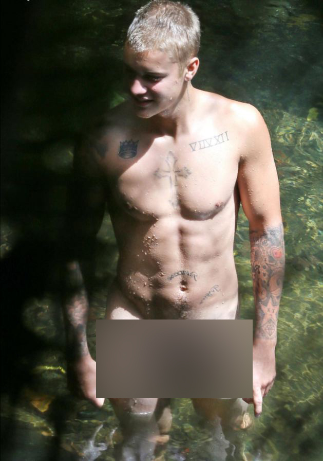 Sau Orlando Bloom, đến lượt Justin Bieber bị tung ảnh khỏa thân tắm suối bên mẫu nữ - Ảnh 2.