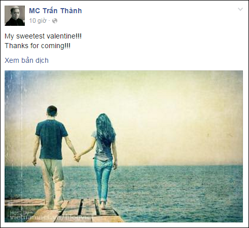 C&ocirc;ng khai hẹn h&ograve; Hari, Trấn Th&agrave;nh chia sẻ năm nay l&agrave; Valentine ngọt ng&agrave;o nhất - Ảnh 1.