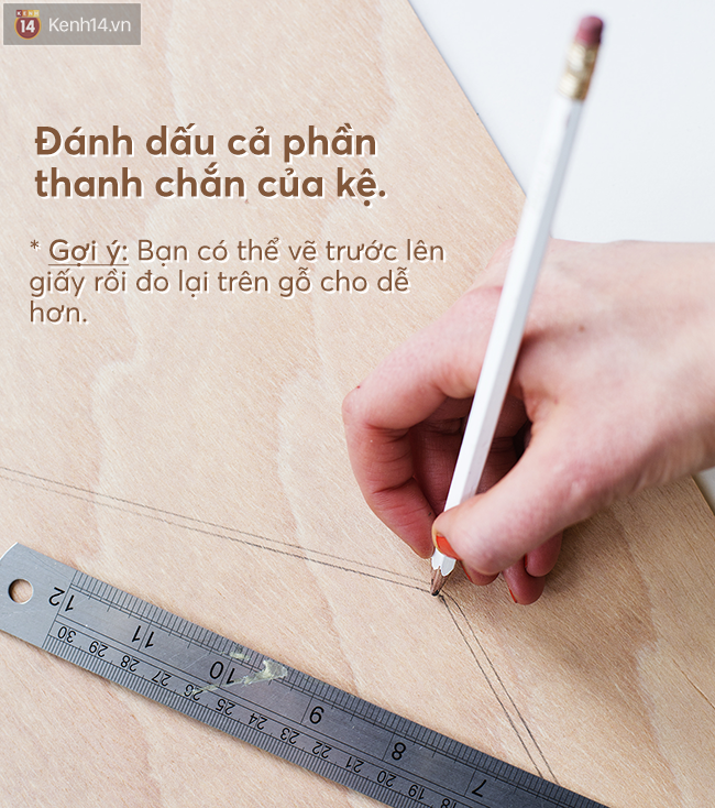 Chỉ với 4 bước biến kệ đựng đồ nhà tắm thành kệ bàn học siêu đẹp - Ảnh 3.