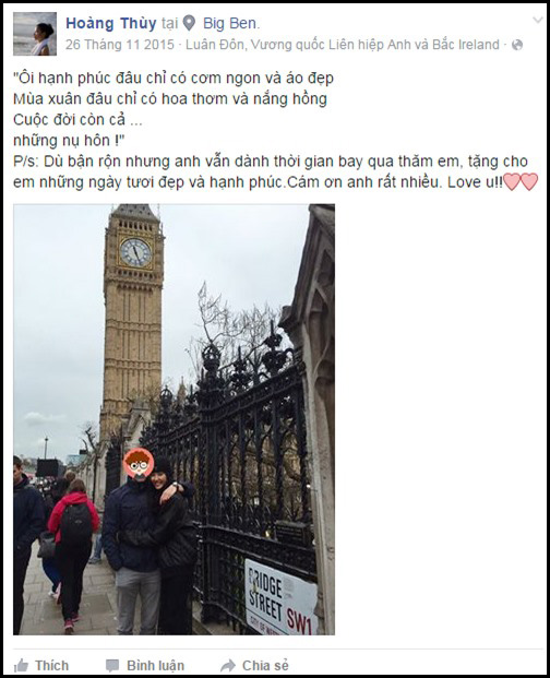 Hoàng Thùy lần đầu công khai ảnh rõ mặt bạn trai - Ảnh 3. Hoàng Thùy lần đầu công khai ảnh rõ mặt bạn trai - Ảnh 3.