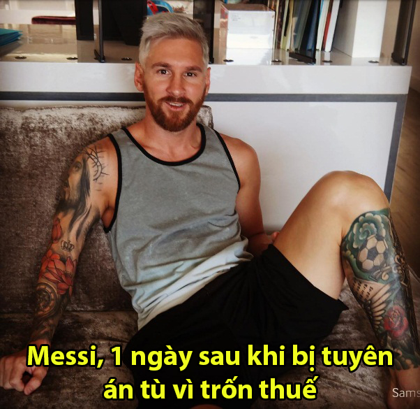 Mái tóc nhuộm bạc trắng khiến Messi phải nhận mưa gạch đá - Ảnh 8.