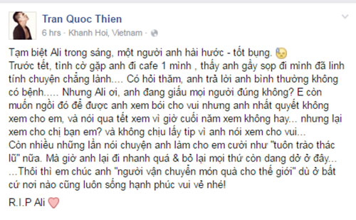 Nghệ sĩ Việt đau buồn trước sự ra đi ở tuổi 30 của phó đạo diễn Vừa đi vừa khóc - Ảnh 9.