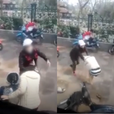 H&agrave; Nội: Người phụ nữ mang bầu 4 th&aacute;ng bị giật t&oacute;c, đ&aacute;nh đập ngay trước cổng Văn Miếu - Ảnh 1.
