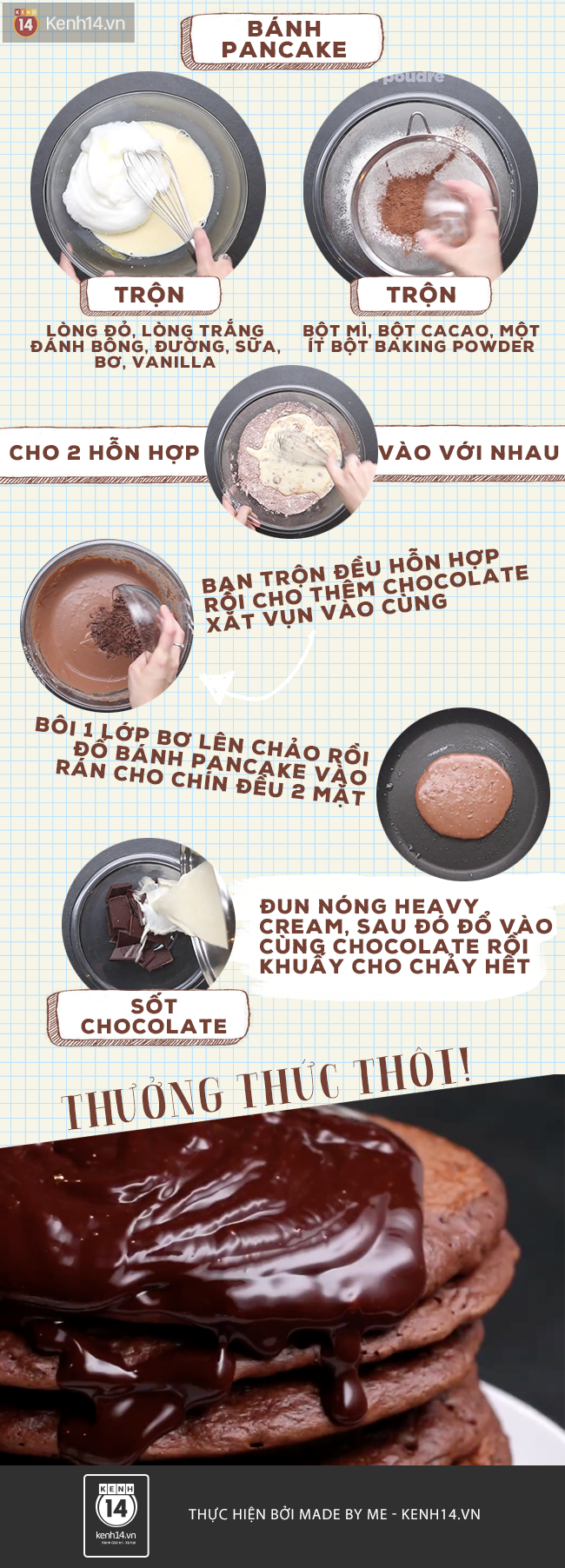 Công thức pancake ngon mê mẩn cho những tín đồ chocolate - Ảnh 3.