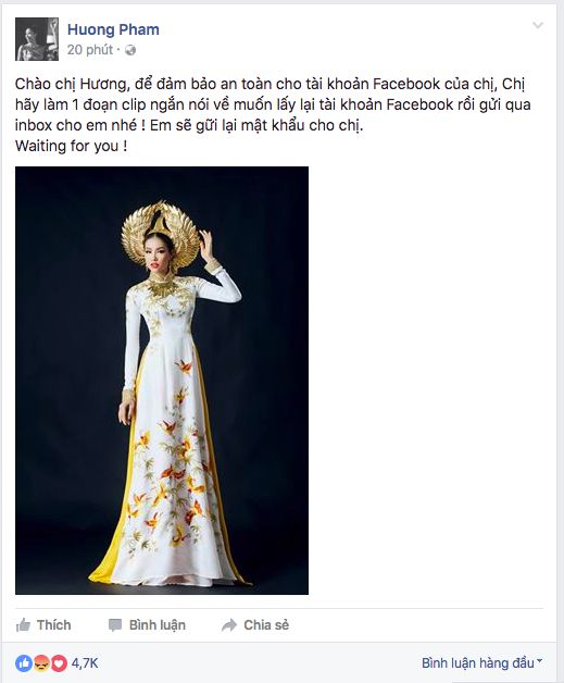 Hacker lại nhây, bắt Phạm Hương quay clip mới chịu trả facebook - Ảnh 2.