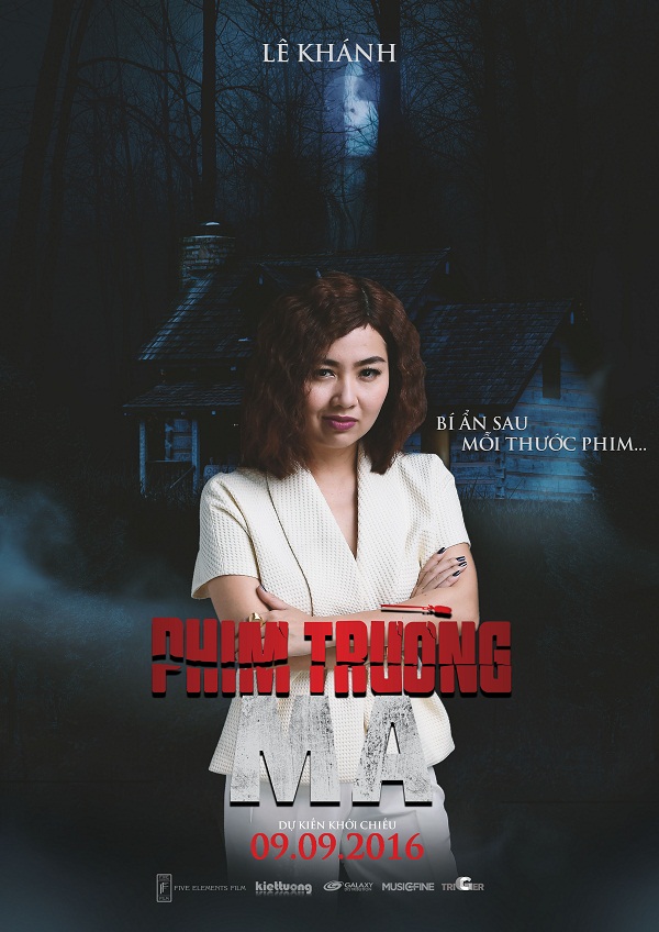 Lê Khánh, Ninh Dương Lan Ngọc nhếch mép trên poster “Phim Trường Ma” - Ảnh 1.