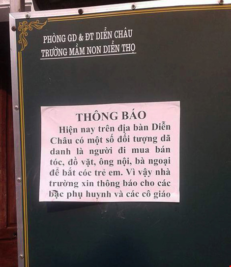 Nh&agrave; trường d&aacute;n th&ocirc;ng b&aacute;o đề ph&ograve;ng học sinh bị bắt c&oacute;c - Ảnh 1.