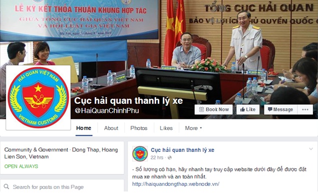 Cảnh báo lừa đảo thanh lý xe trốn thuế trên Facebook - Ảnh 1.
