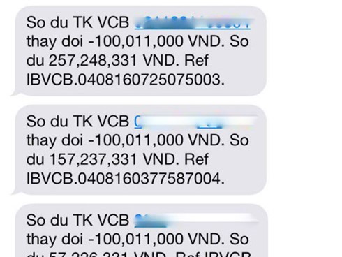 Vụ 500 triệu bay khỏi thẻ ATM  Vietcombank: Tiền bị rút ở Malaysia - Ảnh 2.