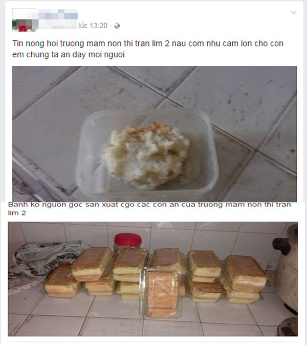 Bắc Ninh: Phụ huynh tố nhà trường cho học sinh mầm non ăn cơm sống, bánh không hạn sử dụng - Ảnh 1.