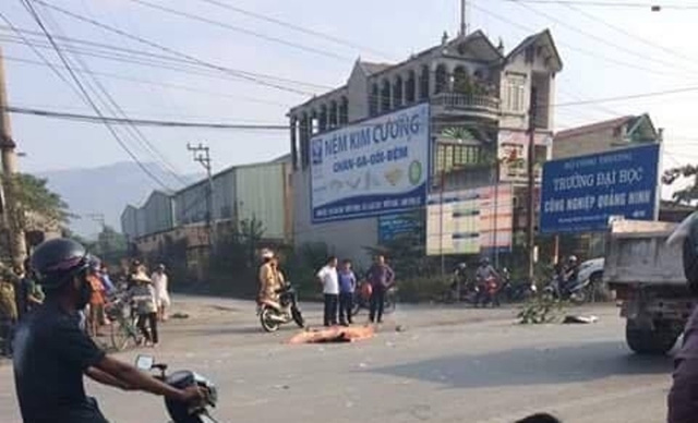 Đôi nam nữ đi phượt bị xe tải cán tử vong - Ảnh 1.