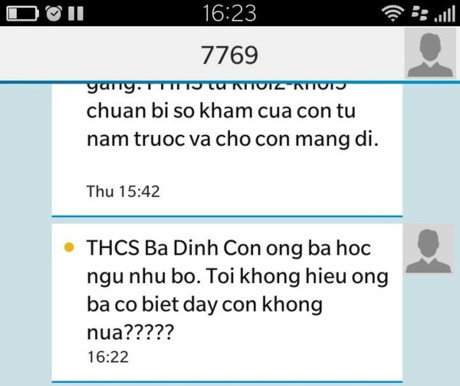 Bắt được thủ phạm nhắn tin cho phụ huynh “con ông bà học ngu như bò” - Ảnh 2.