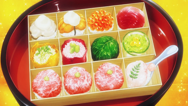 Với bộ sưu tập posivitively thể hiện ẩm thực Nhật, bạn sẽ được trải nghiệm một thế giới ẩm thực thông qua con mắt của anime. Từ các món bánh, sushi đến bát noodles đầy hương vị và màu sắc - bạn chỉ có thể khám phá chúng qua màu sắc đặc trưng của anime.