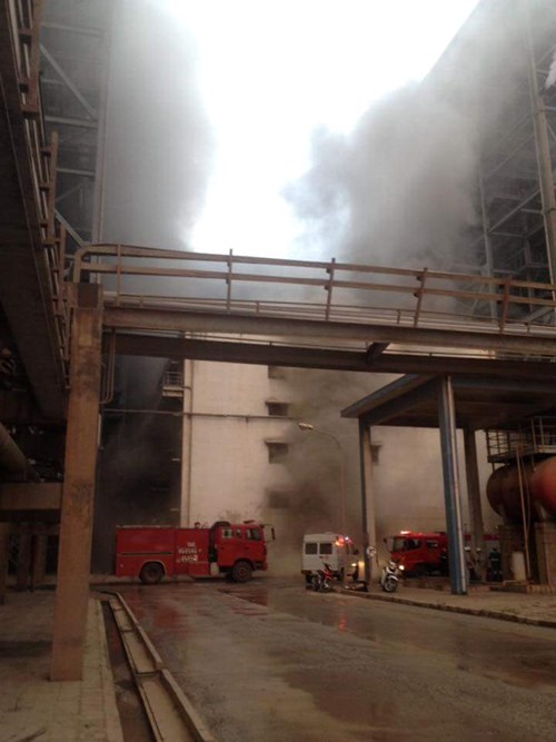 Cháy lớn tại nhà máy nhiệt điện Cẩm Phả - Ảnh 2.