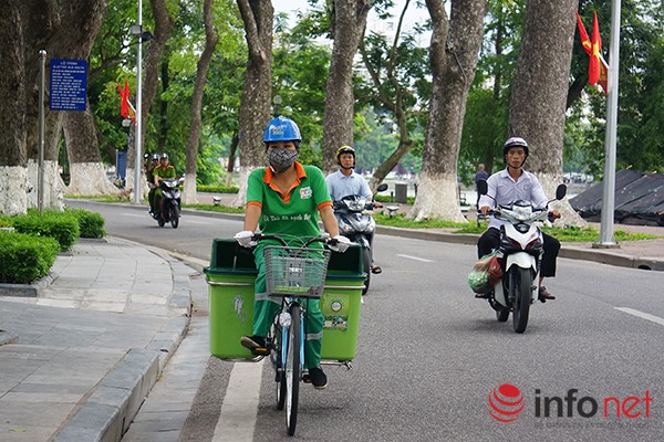 Hà Nội thí điểm mô hình xe đạp dọn rác - Ảnh 3.