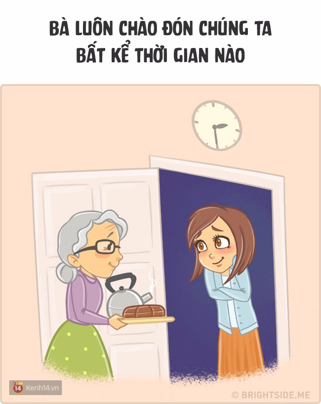 Bộ tranh: Hạnh phúc lắm, cảm giác khi có bà ở bên cạnh! - Ảnh 2.