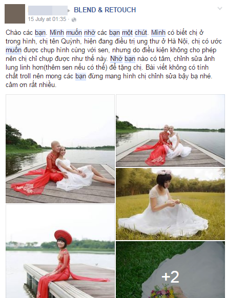 Cộng đồng photoshop chung tay đem hồ sen đến với 2 cô gái ung thư máu ở Hà Nội - Ảnh 8.