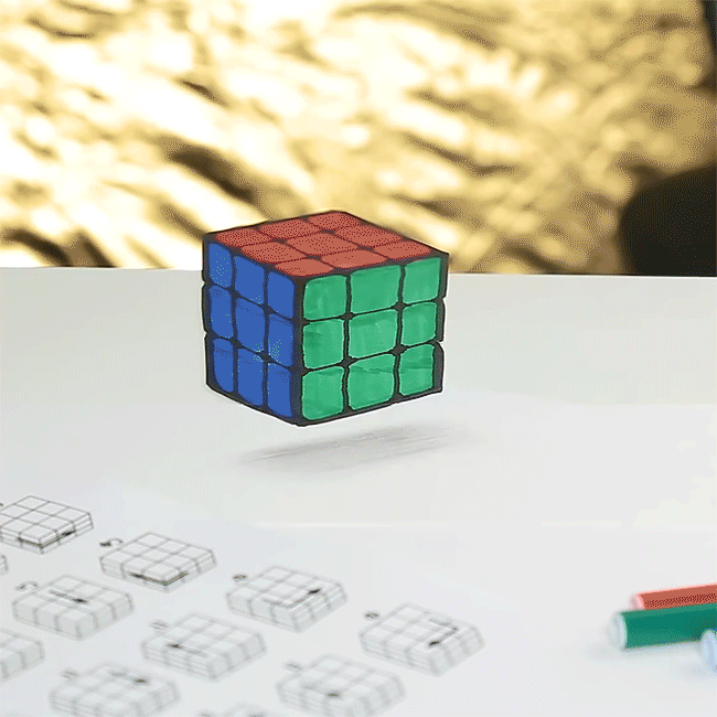 Vẽ 3D Khối Rubik Bay Lơ Lửng Cực Ảo  3D Art  YouTube