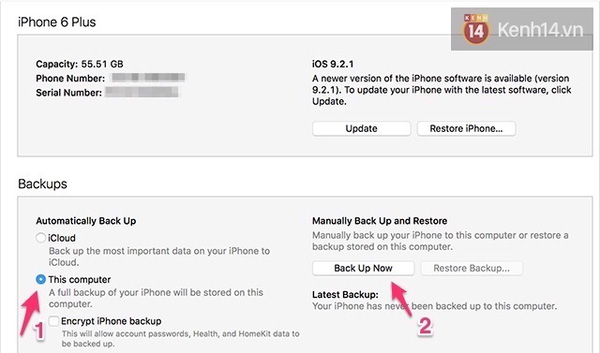 Làm ngay những điều này để sao lưu iPhone trước khi cập nhật lên iOS 10 - Ảnh 4.