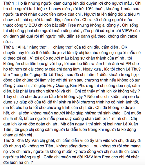 VNTM nhận công giúp mẫu diễn show quốc tế, Kha Mỹ Vân phủ nhận đó chỉ là có tiếng mà không có miếng - Ảnh 2.