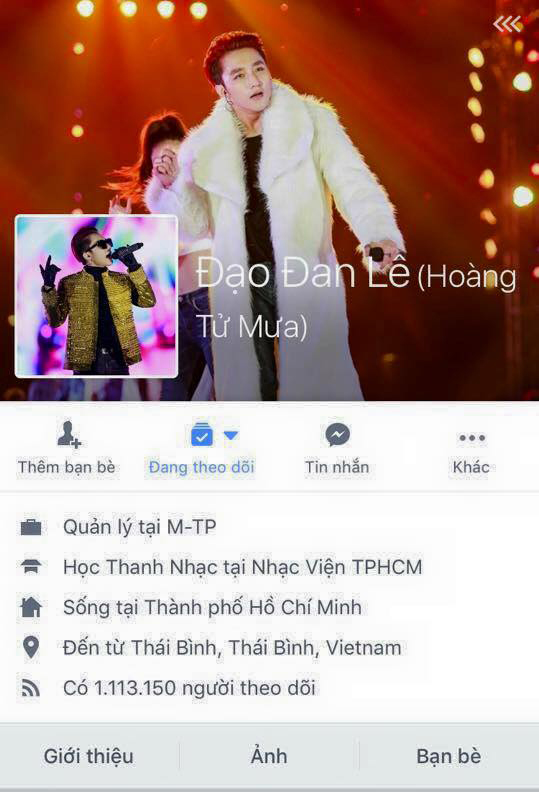 Sơn Tùng M-TP bất ngờ bị đổi tên Facebook thành Đan Lê - Ảnh 1.