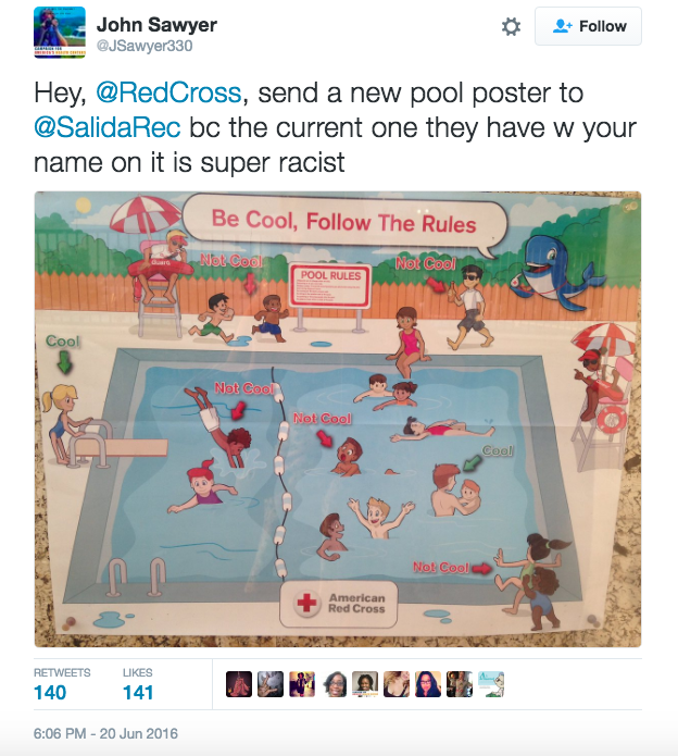Hội Chữ Thập Đỏ Hoa Kỳ bị chỉ trích vì tấm poster phân biệt chủng tộc - Ảnh 3.