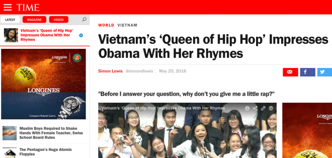 Suboi Rapping With Obama Được cả thế giới chú ý sau màn rap cho Tổng thống Obama, Suboi vẫn là ...