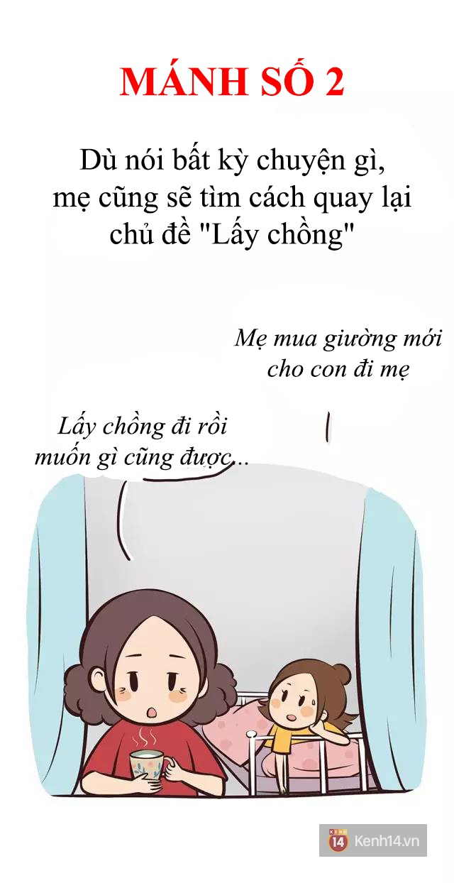 Bộ tranh: Chỉ vì muốn con gái ế lấy được chồng, mà mẹ phải dùng đến những mánh khóe này đây.... - Ảnh 3.