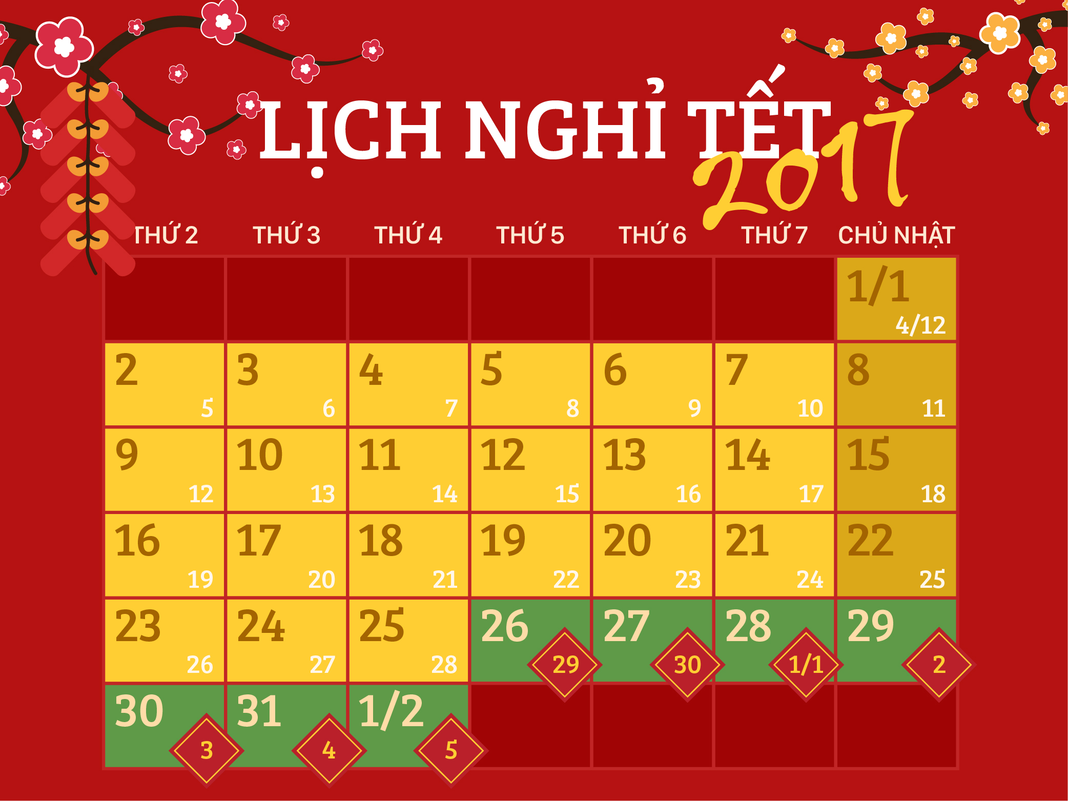 Bộ Lao động chính thức thông báo lịch nghỉ Tết Đinh Dậu 2017 - Ảnh 1.
