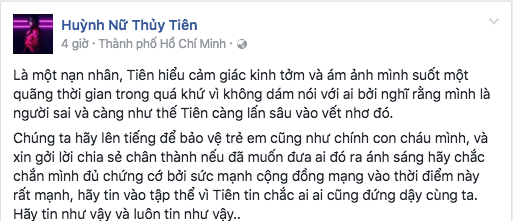 Từng là nạn nhân, Tiên Tiên mạnh mẽ lên tiếng chống lại nạn lạm dụng tình dục trẻ em! - Ảnh 1.