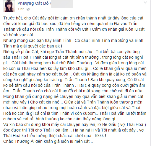 C&aacute;t Phượng b&ecirc;nh vực khi Trấn Th&agrave;nh bị kh&aacute;n giả ch&ecirc; v&ocirc; duy&ecirc;n - Ảnh 3.