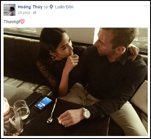 Hoàng Thùy lần đầu công khai ảnh rõ mặt bạn trai - Ảnh 1. Hoàng Thùy lần đầu công khai ảnh rõ mặt bạn trai - Ảnh 1.