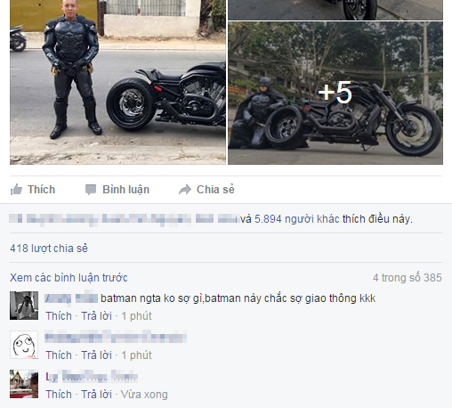 Ch&agrave;ng trai Việt Nam đầu tư cả bộ Batman, xuống phố chơi Tết  - Ảnh 8.