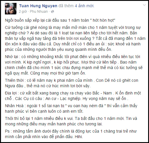 Tuấn Hưng cho rằng ghế nóng khiến anh mở đầu một năm kém may mắn - Ảnh 1.