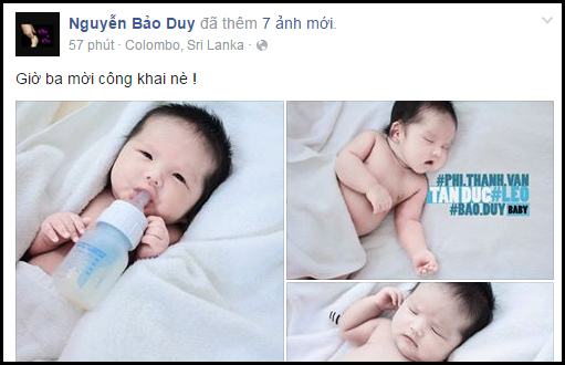 Con trai của Phi Thanh V&acirc;n lần đầu lộ diện khi vừa tr&ograve;n 1 th&aacute;ng tuổi - Ảnh 1.